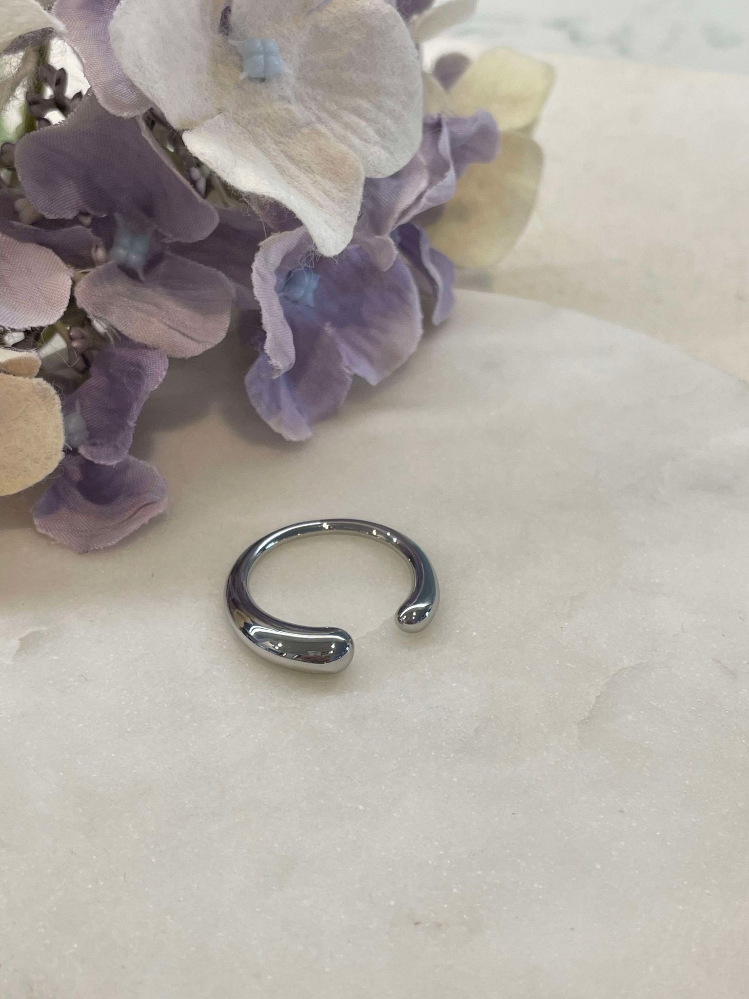 Geometric silver ring – Tarnish Proof Jewellery-1