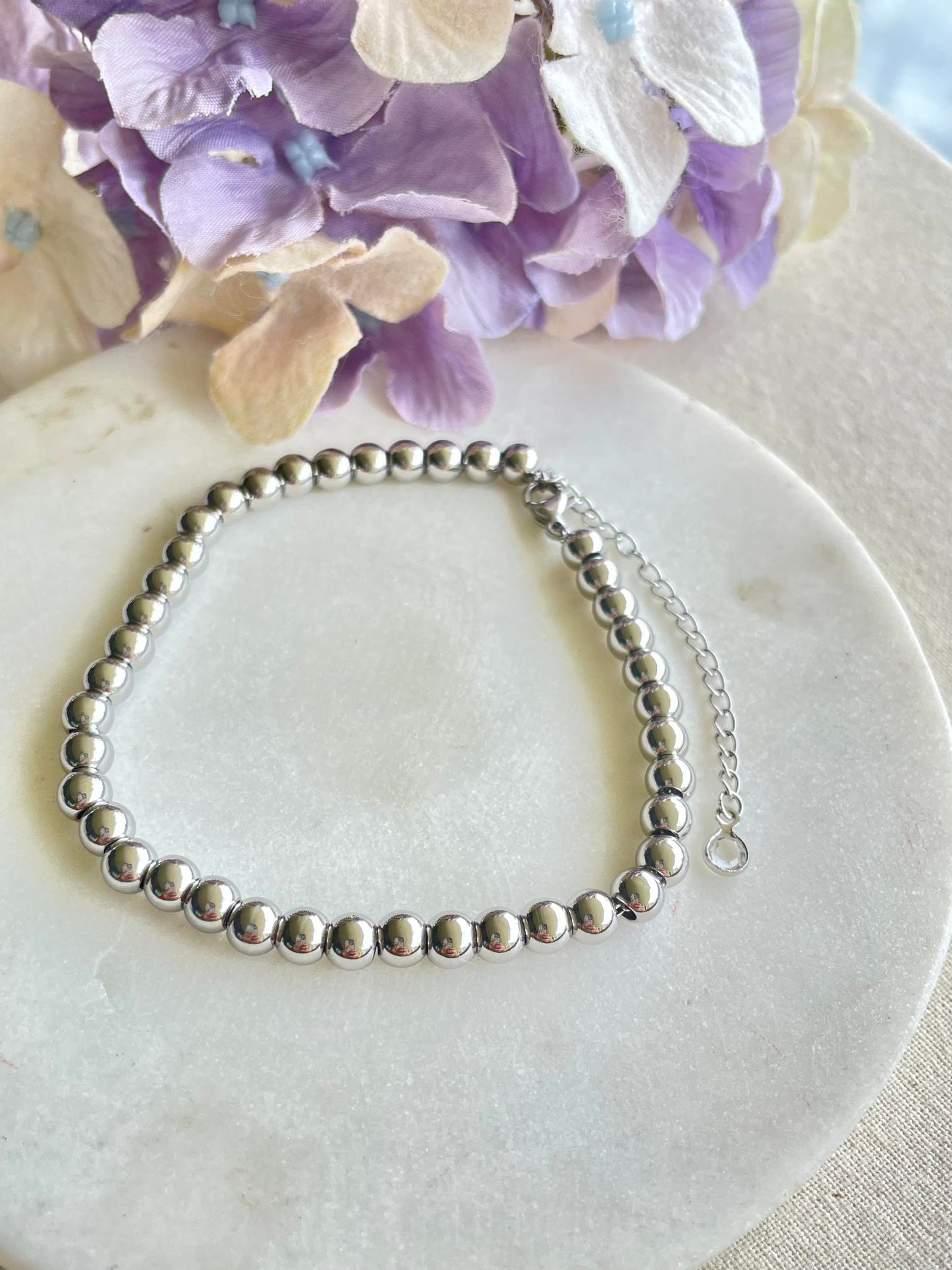 Silver ball bracelet – Tarnish Proof Jewellery-1