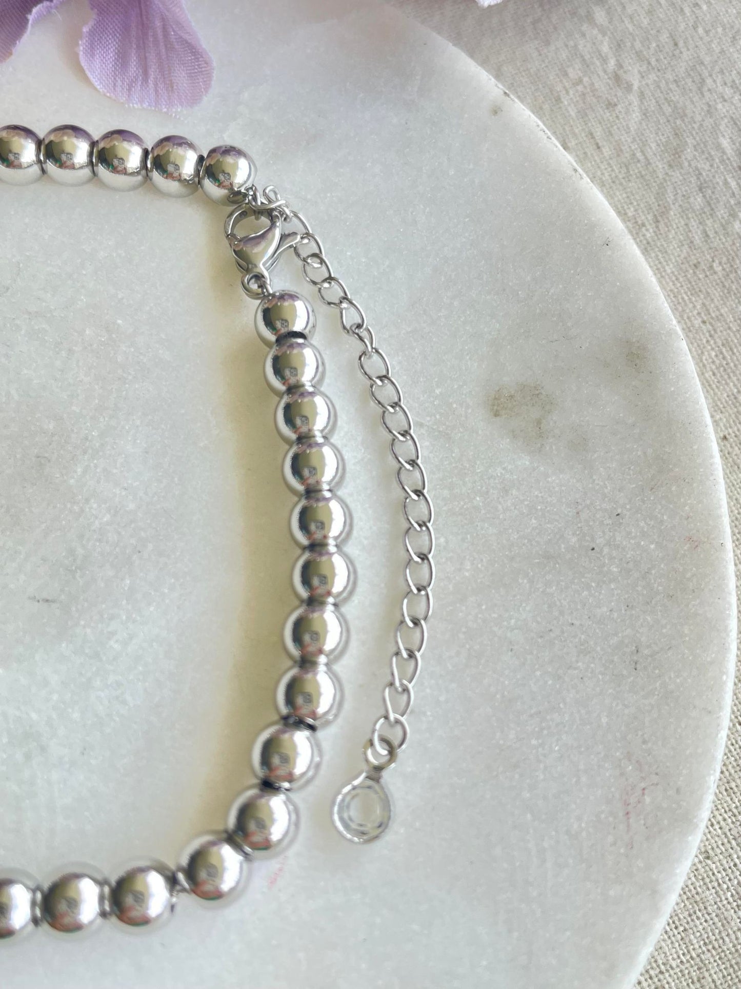 Silver ball bracelet – Tarnish Proof Jewellery-2